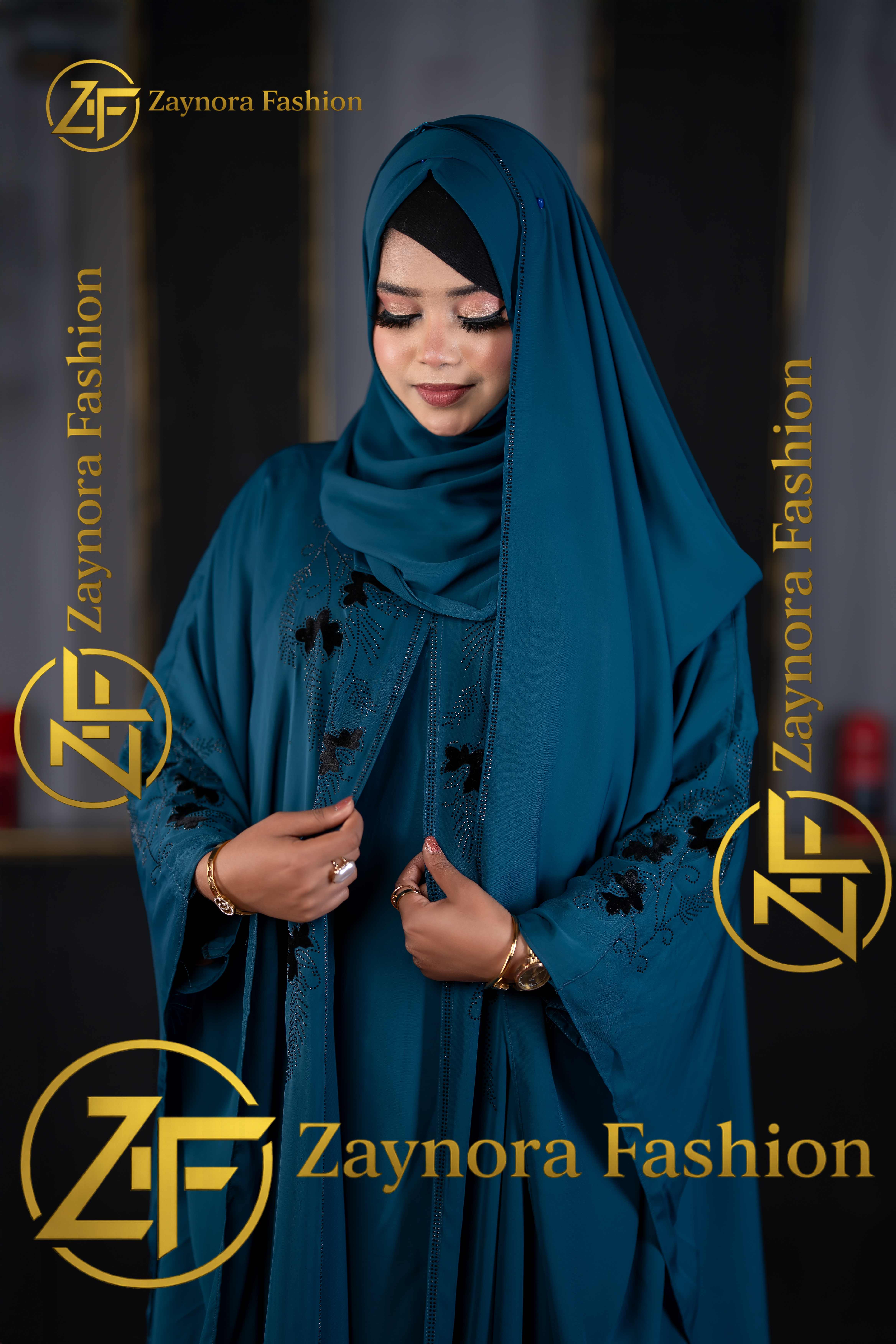 Valbet Abaya Color Sea Green