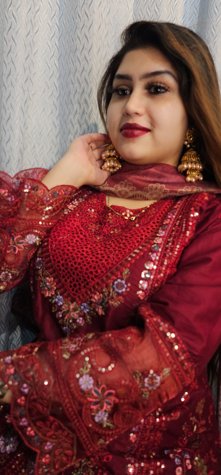 ঈদ স্পেশাল এমব্রয়ডারি কটন থ্রি পিস