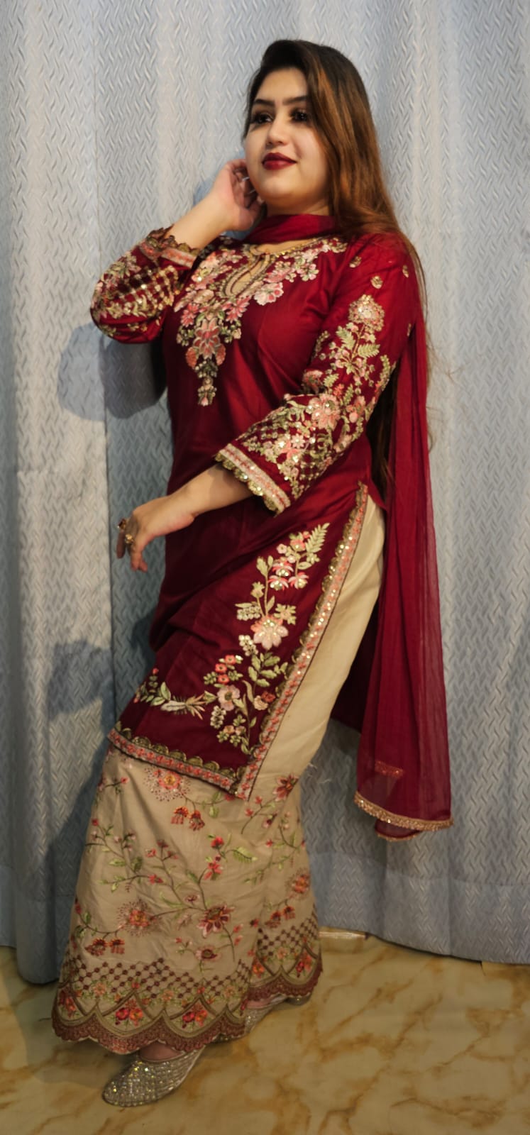 ঈদ স্পেশাল পাকিস্তানি ইন্সপায়ার্ড প্রিমিয়াম কটন থ্রি-পিস ✨🌙