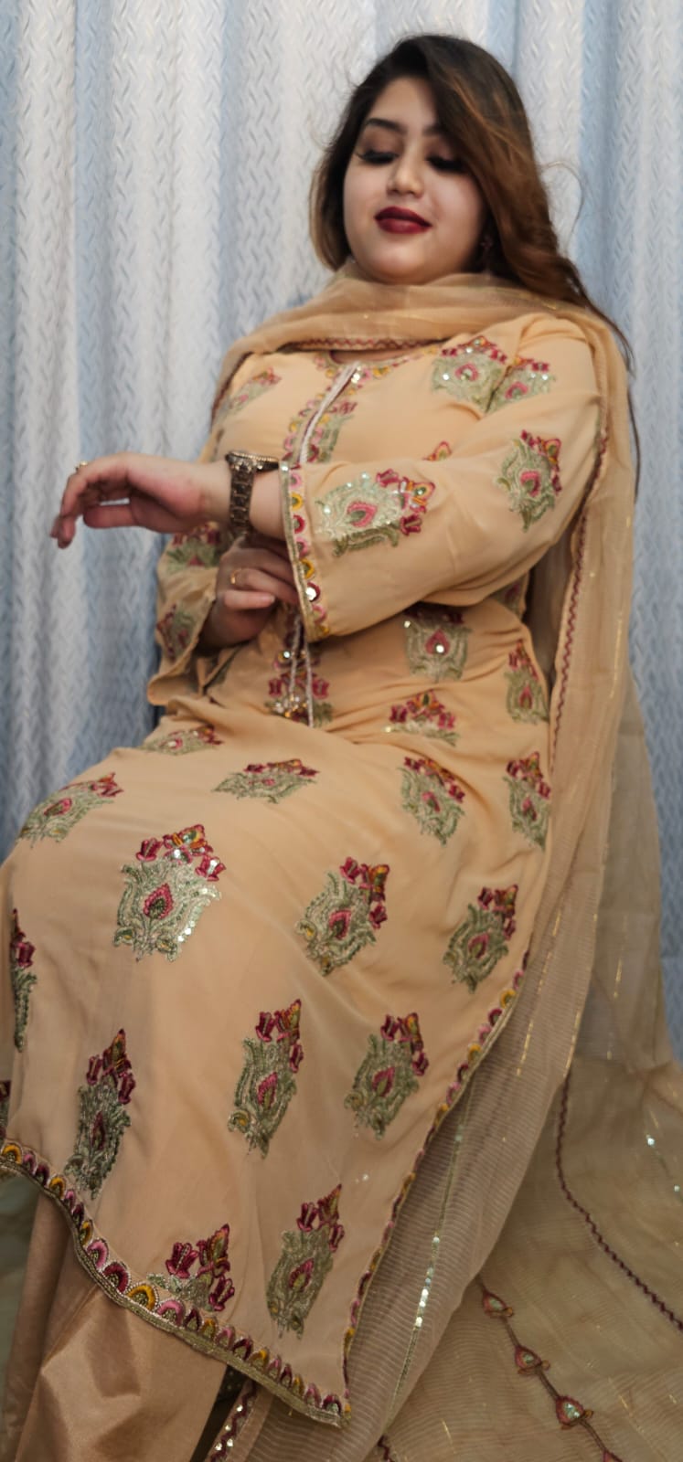 ঈদ স্পেশাল লাক্সারি থ্রি-পিস 🌙✨